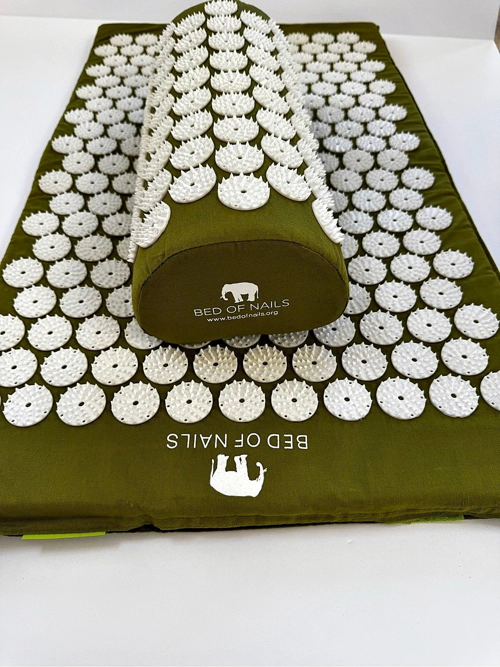 Bed of Nails Acupressure Mat & Pillow Set Green